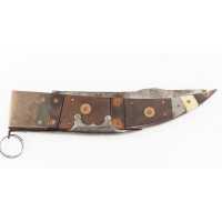 Coutellerie FORT COUTEAU PLIANT ANCRE DE MARINE DATÉ 1912 - FRANCE XIXè 37645-6 - 2