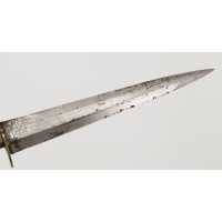 Coutellerie STYLET CORSE ARTISANAL DE LA CASTAGNICCIA LAME TYPIQUE À DOUBLE TRANCHANT XIXè, 30cm  - 17