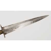 Coutellerie STYLET CORSE ARTISANAL DE LA CASTAGNICCIA LAME TYPIQUE À DOUBLE TRANCHANT XIXè, 30cm  - 18