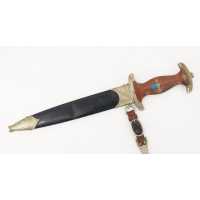 Militaria DAGUE DE SERVICE NSKK 1933 RARE FABRICATION  FR.V.D. KHOLEN SOLINGEN ALLEMAGNE WW2 315337-23 - 2