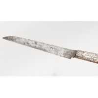 Coutellerie COUTEAU DE MARIAGE LAME ACIER ET MANCHE ARGENT ALLÉGORIES DES VERTUS THÉODORE DE BRY DATÉ 1620 - HOLLANDE XVIIè  - 5