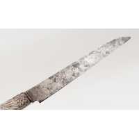 Coutellerie COUTEAU DE MARIAGE LAME ACIER ET MANCHE ARGENT ALLÉGORIES DES VERTUS THÉODORE DE BRY DATÉ 1620 - HOLLANDE XVIIè  - 6