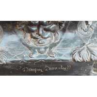 Antiquités PAIRE DE GRANDS SOLDATS EN BRONZE DE TAILLE HUMAINE MOUSQUETAIRES CAVALIERS STYLE RENAISSANCE  - 5