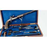 Armes de Poing GASTINNE RENETTE PISTOLET DE TIR À PERCUSSION Cal.44 POUDRE NOIRE 1882 en COFFRET - FRANCE FRANCE LOUIS PHILIPPE 