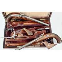 Armes de Poing CASETTE NÉCESSAIRE PISTOLETS DE DUEL SIGNÉ LEFAURE PARIS 1860 - FRANCE XIXè 1469-62MRS-42 - 11