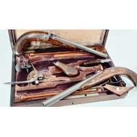 Armes de Poing CASETTE NÉCESSAIRE PISTOLETS DE DUEL SIGNÉ LEFAURE PARIS 1860 - FRANCE XIXè 1469-62MRS-42 - 2