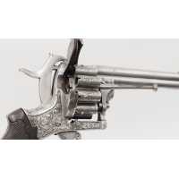 Armes de Poing REVOLVER LEFAUCHEUX  MODÈLE 1864  20 COUPS  CANONS SUPERPOSÉS  CALIBRE 7MM À BROCHE - FRANCE SECOND EMPIRE  - 6