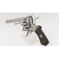 Armes de Poing REVOLVER LEFAUCHEUX  MODÈLE 1864  20 COUPS  CANONS SUPERPOSÉS  CALIBRE 7MM À BROCHE - FRANCE SECOND EMPIRE  - 8