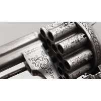 Armes de Poing REVOLVER LEFAUCHEUX  MODÈLE 1864  20 COUPS  CANONS SUPERPOSÉS  CALIBRE 7MM À BROCHE - FRANCE SECOND EMPIRE  - 11