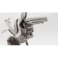 Armes de Poing REVOLVER LEFAUCHEUX  MODÈLE 1864  20 COUPS  CANONS SUPERPOSÉS  CALIBRE 7MM À BROCHE - FRANCE SECOND EMPIRE  - 12