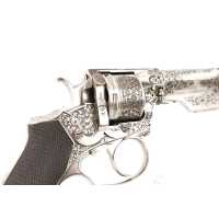 Armes de Poing RARE REVOLVER DE LUXE  PERRIN MODÈLE 1965/96 À BAÏONNETTE COUTEAU  CALIBRE 7MM - FRANCE XIXè 1469-62-55 - 12