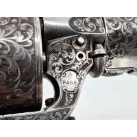 Armes de Poing RARE REVOLVER DE LUXE  PERRIN MODÈLE 1965/96 À BAÏONNETTE COUTEAU  CALIBRE 7MM - FRANCE XIXè 1469-62-55 - 5