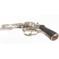 Armes de Poing RARE REVOLVER DE LUXE  PERRIN MODÈLE 1965/96 À BAÏONNETTE COUTEAU  CALIBRE 7MM - FRANCE XIXè 1469-62-55 - 19
