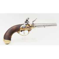 Armes de Poing PISTOLET DE CAVALERIE MODÈLE 1777 DIT À COFFRE 1er MODELE 1784 SAINT-ÉTIENNE - FRANCE ANCIENNE MONARCHIE - 1