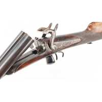 Armes d'Épaule RARE FUSIL DE CHASSE À SYSTÈME BREVETÉ PLOMBEUR À PARIS  Cal. 16 À BROCHE RAYÉ  GROS GIBIER vers 1860 - FRANCE XI