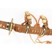 Art Japonais NAGINATA-NAOSHI KATANA ITOMAKI TYPE TACHI SOSHU BIZEN OSAFUNE MOTOSHIGE 1334 NANBOKUCHO JIDAI 015673-7 - 15