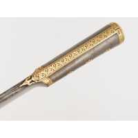 Armes Blanches POIGNARD PERSE / INDE - DOUBLE KARD / QAJAR EN DAMAS PERSAN ET KOFTGARI EN OR 135302.2 - 14