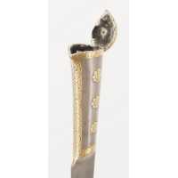 Armes Blanches POIGNARD PERSE / INDE - DOUBLE KARD / QAJAR EN DAMAS PERSAN ET KOFTGARI EN OR 135302.2 - 15
