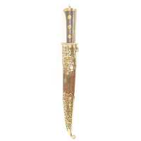 Armes Blanches POIGNARD PERSE / INDE - DOUBLE KARD / QAJAR EN DAMAS PERSAN ET KOFTGARI EN OR 135302.2 - 29