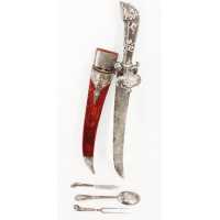 Armes Blanches DAGUE DE CHASSE XVIIIè  TULA 1760 HUNTING DAGGER - RUSSIE 1762 CATHERINE II A-4190-42 - 3