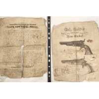 Armes de Poing COFFRET REVOLVER COLT ROOT MODEL 1855  SIDE HAMMER POCKET  Calibre 28  EN COFFRET AVEC NOTICE -  USA XIXè AV-2574