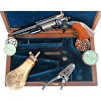 Armes de Poing COFFRET REVOLVER COLT ROOT MODEL 1855  SIDE HAMMER POCKET  Calibre 28  EN COFFRET AVEC NOTICE -  USA XIXè AV-2574