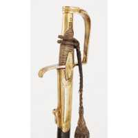 Armes Blanches SABRE D'OFFICIER SUPÉRIEUR DE MARINE DIRECTOIRE PREMIER EMPIRE MONTURE À L'ALLEMANDE & GARDE PERLÉE 51615-6 - 4