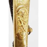 Armes Blanches SABRE D'OFFICIER SUPÉRIEUR DE MARINE DIRECTOIRE PREMIER EMPIRE MONTURE À L'ALLEMANDE & GARDE PERLÉE 51615-6 - 6