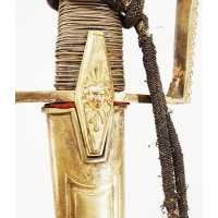 Armes Blanches SABRE D'OFFICIER SUPÉRIEUR DE MARINE DIRECTOIRE PREMIER EMPIRE MONTURE À L'ALLEMANDE & GARDE PERLÉE 51615-6 - 24