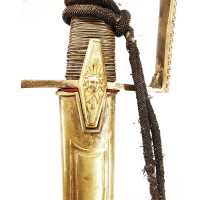 Armes Blanches SABRE D'OFFICIER SUPÉRIEUR DE MARINE DIRECTOIRE PREMIER EMPIRE MONTURE À L'ALLEMANDE & GARDE PERLÉE 51615-6 - 25