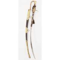 Armes Blanches SABRE D'OFFICIER SUPÉRIEUR DE MARINE DIRECTOIRE PREMIER EMPIRE MONTURE À L'ALLEMANDE & GARDE PERLÉE 51615-6 - 13
