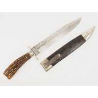Coutellerie FORT COUTEAU BOWIE KNIFE 19è  SHEFFIELD GUERRE SECESSION CIVIL WAR 1860 ARKANSAS XIXè  - 2