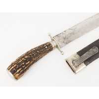 Coutellerie FORT COUTEAU BOWIE KNIFE 19è  SHEFFIELD GUERRE SECESSION CIVIL WAR 1860 ARKANSAS XIXè  - 3