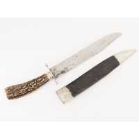 Coutellerie FORT COUTEAU BOWIE KNIFE 19è  SHEFFIELD GUERRE SECESSION CIVIL WAR 1860 ARKANSAS XIXè  - 5