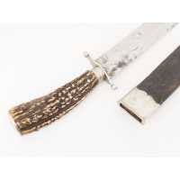 Coutellerie FORT COUTEAU BOWIE KNIFE 19è  SHEFFIELD GUERRE SECESSION CIVIL WAR 1860 ARKANSAS XIXè  - 6