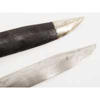 Coutellerie FORT COUTEAU BOWIE KNIFE 19è  SHEFFIELD GUERRE SECESSION CIVIL WAR 1860 ARKANSAS XIXè  - 4