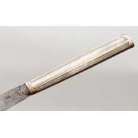 Coutellerie COUTEAU DROIT DE TABLE MOITIÉ DU 18è EN NACRE ET OR ROSE - FRANCE XVIIIè 139363.55 - 6
