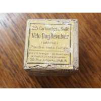 Cartouches Munitions BOITE 25 MUNITIONS ANCIENNE CARTOUCHES CALIBRE 6MM VELODOG PERCUSSION CENTRALE SFM XIXè - 2