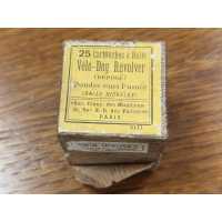 Cartouches Munitions BOITE 25 MUNITIONS ANCIENNE CARTOUCHES CALIBRE 6MM VELODOG PERCUSSION CENTRALE SFM XIXè - 2
