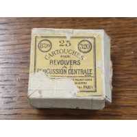 Cartouches Munitions BOITE 25 MUNITIONS ANCIENNE CARTOUCHES CALIBRE 320 BULLDOG PERCUSSION CENTRALE SFM XIXè - 1