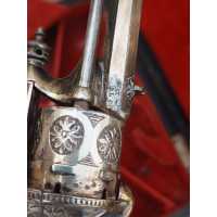 Armes de Poing REVOLVER CHAMELOT DELVIGNE 1862 CAL. 7MM À BROCHE  DIT DE "GAUCHER" FINITION LUXE DORÉ EN COFFRET  - 9