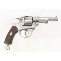 Armes de Poing REVOLVER RÉGLEMENTAIRE TROUPE D'INFANTERIE CHAMELOT DELVIGNE MAS 1877  ST-ETIENNE CALIBRE 11MM - FRANCE IIIè REPU