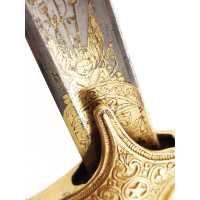 Armes Blanches SABRE D'ÉCLAIREUR À L'ORIENTAL DU ROYAUME DE HOLLANDE BATAVE 1806-1810 LION AU BATTON DE LA LIBERTÉ - FRANCE PREM