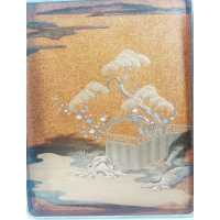 Art Japonais BUNKO BOÎTE À DOCUMENTS EN LAQUE NASHIJI ET TAKAMAKI-E OR - JAPON ÉPOQUE MEIJI 1868/1912  - 27