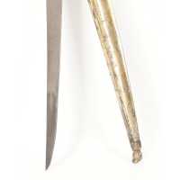 Armes Blanches LONG POIGNARD KARD TURC OTTOMAN XVIIIè WOOTZ JADE VERMEIL & CABOCHONS CMV30465.19 - 5