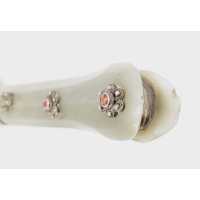 Armes Blanches LONG POIGNARD KARD TURC OTTOMAN XVIIIè WOOTZ JADE VERMEIL & CABOCHONS CMV30465.19 - 19