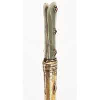 Armes Blanches LONG POIGNARD KARD TURC OTTOMAN XVIIIè WOOTZ JADE VERMEIL & CABOCHONS CMV30465.19 - 27