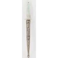 Armes Blanches POIGNARD MUGHAL  ARGENT & JADE NORD DE L' INDE / MONGHOL XVIIIè DE00373-35 - 9