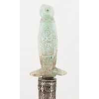 Armes Blanches POIGNARD MUGHAL  ARGENT & JADE NORD DE L' INDE / MONGHOL XVIIIè DE00373-35 - 1
