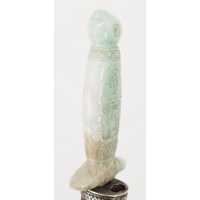 Armes Blanches POIGNARD MUGHAL  ARGENT & JADE NORD DE L' INDE / MONGHOL XVIIIè DE00373-35 - 2